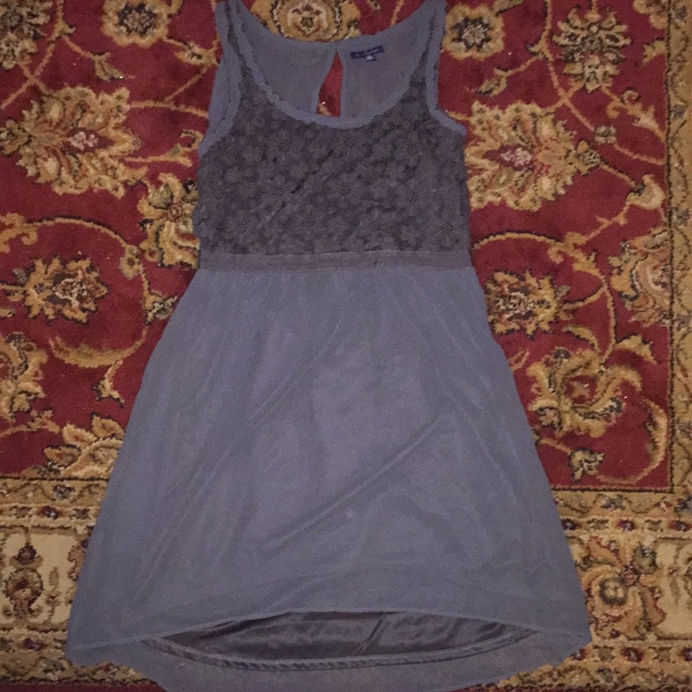 American Eagle Grey Floral Dress